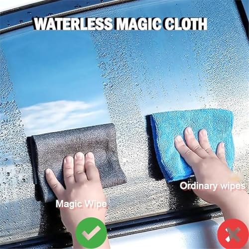 10 Pack Thickened Magic Cleaning Cloth for Stainless Steel, Thickened Dual-Sided Magic Cleaning Cloth, For Streak Free Cleaning, Glass, Windows, Kitchen Appliances, Reusable Absorbent Towels (5PC) - color: 5pc
