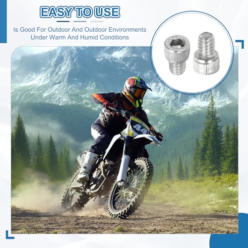 PATIKIL 3/8"-16 x 1 Socket Head Screws Cap Bolt, 10Pcs 304 Stainless Steel Hexagon Socket Screws with Hex Wrenches Full Thread for Road Bicycle Mountain Bike Auto, Silver/Black - color: Silver/Black, size: 3/8"-16 x 1"