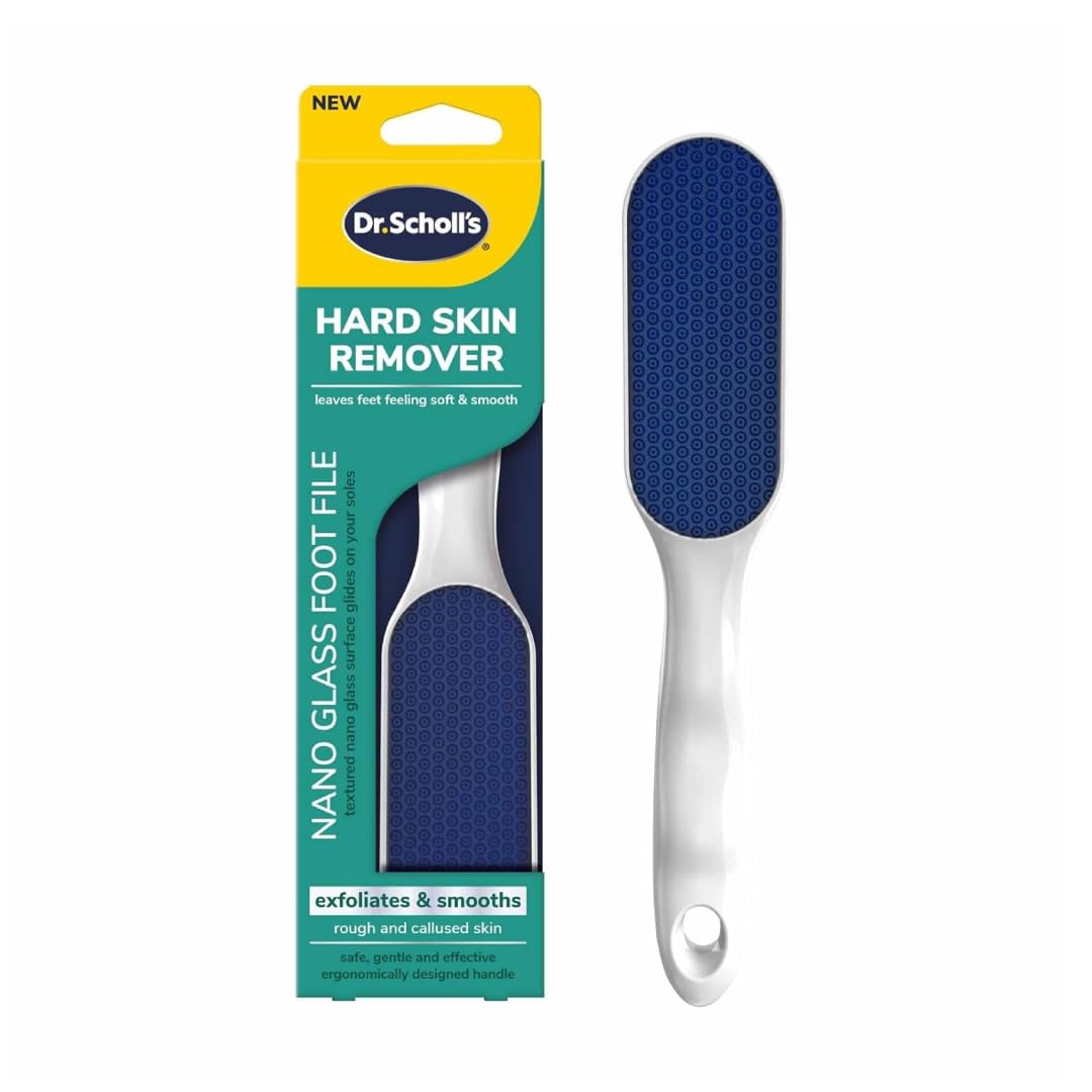 Dr. Scholl's Foot Callus Remover, Nano Glass Foot File, Soft Smooth Feet