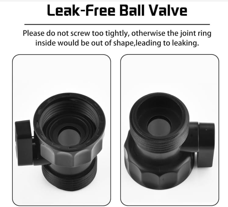 12 PCS 3/4'' Plastic Garden Hose Shut Off Valve,Water Shut-Off Ball Valve Thread Connector Coupling for Telescopic Water Pipe Water Gun Valve Control