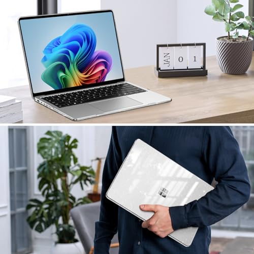 Fintie Case for 13.8 Inch Surface Laptop 8 2026 / Surface Laptop 7 2024 | Hard Shell, Slim Fit, Glittering Clear - color: Glittering Clear