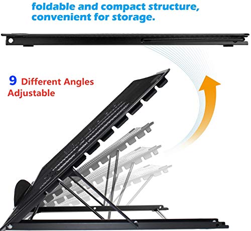 13.4x11.6inch Large Stand Ventilated Adjustable Light Box Laptop Pad Stand, Multifunction Tracing Holder for Ipad A3 A4 LED Tracing Light Pad Tablet Tracer