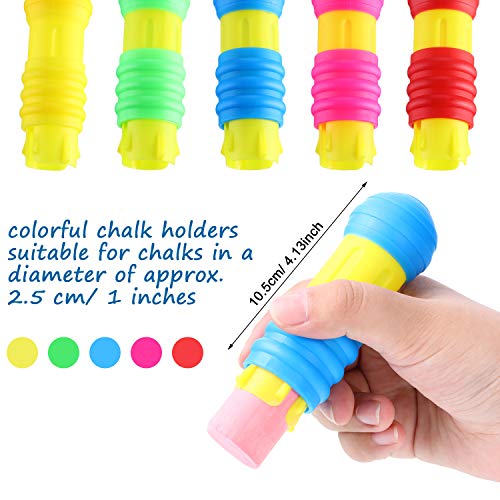 Outus 10 Pieces Railroad Chalk Holder Plastic Adjustable Chalk Clip for Teachers Students Back to School Office Classroom - size: 10 Count (Pack of 1)
