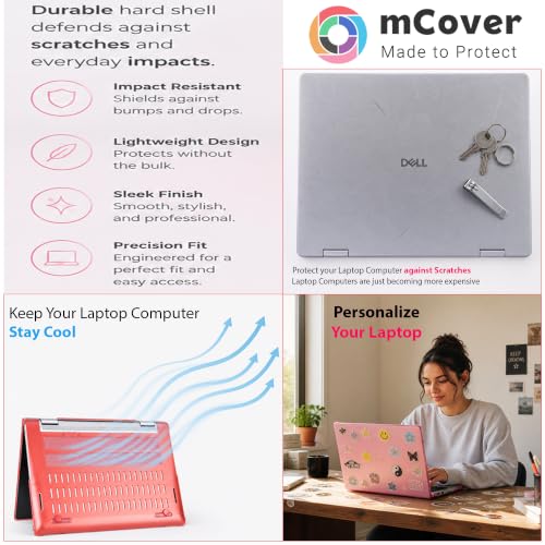 mCover Case ONLY Compatible for 2021～2024 13.3" Dell Latitude 5320 5330 5340 5350 2-in-1 Windows Laptop Notebook Computer (NOT Fitting Any Other Dell Models) - Clear - color: Clear