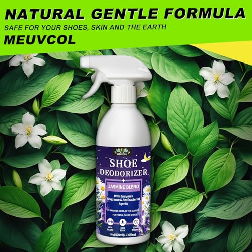 Shoe Deodorizer Spray – 17.6 Floz Powerful Odor Elimination For Shoe, Sneaker, Boot, Cleats & Leather – Long Lasting Shoe Odor Spray For Smelly Sandals, Freshener & Smell Remover for Stinky Footwear
