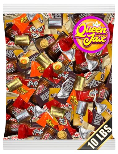 Assorted Chocolate Candy Variety Pack - 10 Lb Bulk Candy Chocolate Mix - Individually Wrapped Chocolate Sweets - Variety - July 4th - Cold Pack