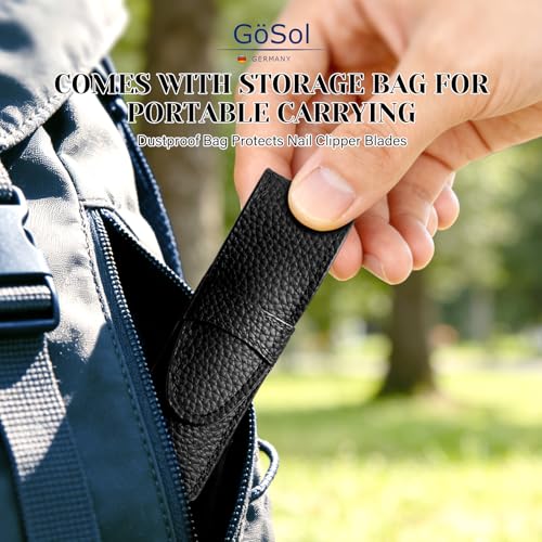 Ingrown Nail Clipper, Sharp Stainless Steel Slanted Finger Toe Nail Cutter | Angled Nail Cutter, Anti-Splash, Built-in Lock, One Handed Nail Trimmer, Curved Blades, Wide Jaw, Cuticle Trimmer, Washable - style: Slanted Nail Clipper