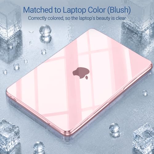 MOSISO Compatible with MacBook Neo Case 13 inch 2026 A3404 A18 Pro Chip | Ultra-Thin Surpass Natural Beauty Seamlessly Closes Protective Hard Shell Case Cover, Crystal Blush - color: Crystal Blush