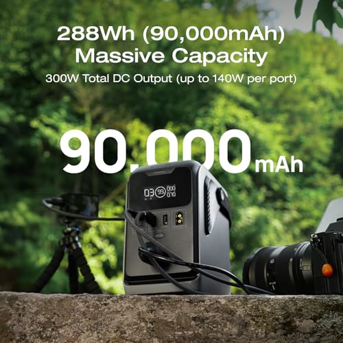 EF ECOFLOW Portable Power Bank Station TRAIL 300 DC, 288Wh 300W DC | LiFePO4 Battery, Compact Solar Generator for Camping, Travel, and Emergency (No AC Outlet Included) - style: TRAIL 300