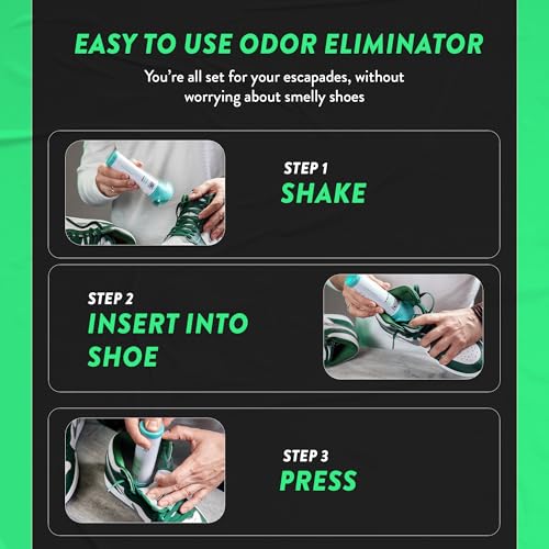 Endees UpFresh 360° Shoe Deodorizer Spray – 6 x 3.38 Fl Ozl I Foot Odor Eliminator Shoe Spray for Smelly Shoes, Feet, Sneakers, Boots, and Gym Bags, Stinky Smell Elimination Deodorant, Travel Size - size: 3.38 Ounce (Pack of 6)