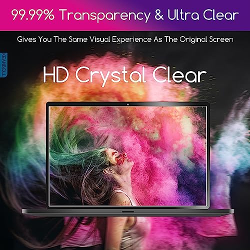 2 Pack 15.6 inch Tempered Glass Laptop Screen Protector for 15.6" HP/Dell/ASUS/Samsung/Lenovo/Acer/MSI/LG/URAO/VGKE 15.6 inch 16:9 Laptop, 9H Hardness, Anti Fingerprint, Bubble Free - size: 15.6"Glass-16:9