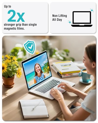 F FORITO Magnetic Anti Blue Light Screen Protector Compatible with MacBook Pro 16 inch(2021-2024, M4, M3, M2, M1), Bubble-Free Install, Removable & Reusable Anti Glare Matte Laptop Screen Shield - size: for MacBook Pro 16"(2021-2024, M1 M2 M3 M4)