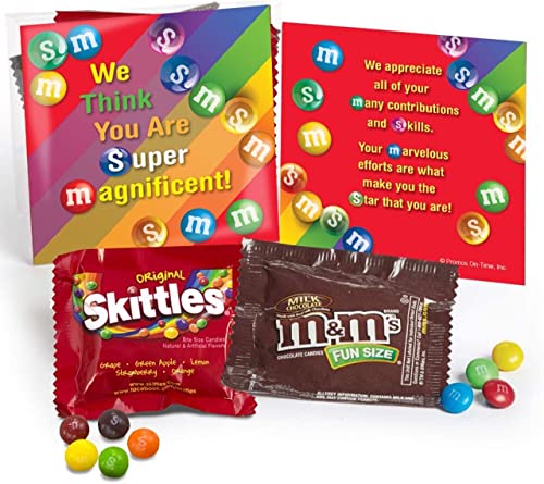 Qty-25 We Think You Are Super Magnificent Staff & Employee Appreciation Gifts Candy Treat Kits