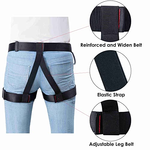 Climbing belts, Rock Climbing belt, Safety Belts for Rappelling Fire Rescuing Tree Climbing, Half Body belt for Women Man and Novice