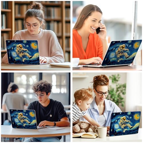 Laptop Skin Decal HP 15.6" - Astronaut Art, Laptop Cover Sticker, No Cutting Required, No Bubble, Waterproof, Scratch Resistant - Including Wide Screen and Wrist Pad - size: 15.6 inch