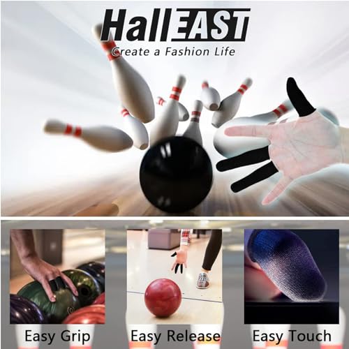 60 Pieces Finger Sleeves for Bowling, Disposable Bowling Thumb Sleeves | Anti-Sweat Breathable Protector Seamless Lightweight Anti-Skid Glove for Right Hand & Left Hand - size: Small