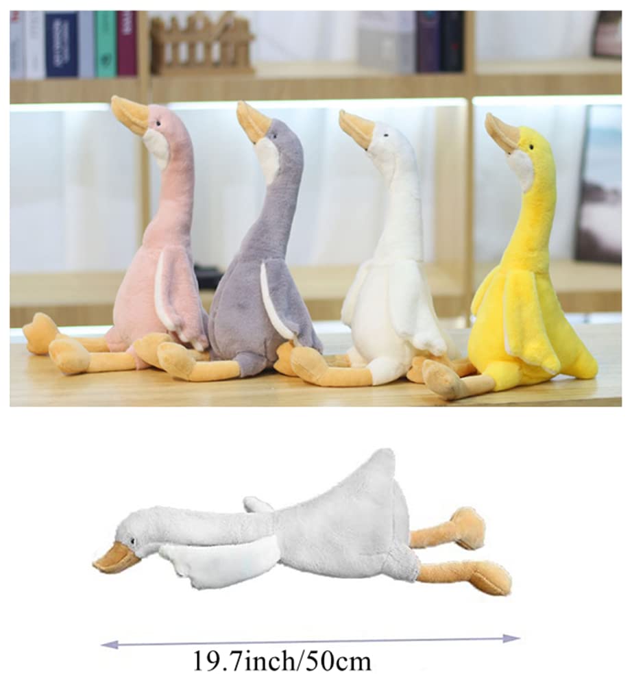NatureMan 19.7" Swan Stuffed Animal, Cute Soft Goose Toy Plushie Pillow Doll ThrowHugging Cushion Birthday Gifts - Perfect Companion for Kids, Babies, Toddlers