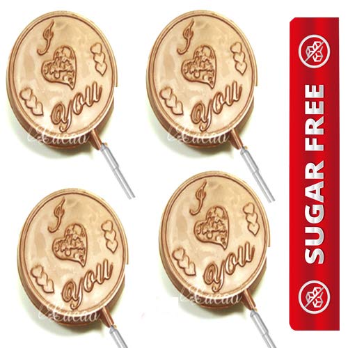 Valentine Gifts - Valentine Chocolates Ghasitaram Gifts - Set of 4 I Love U Lollies
