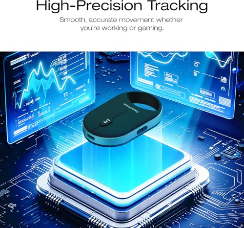 Mini Wireless Mouse, Portable Silent Optical Mouse, Slim Lightweight Design with USB Receiver, Compatible with Laptop/Tablet/Desktop (Black) - color: Black