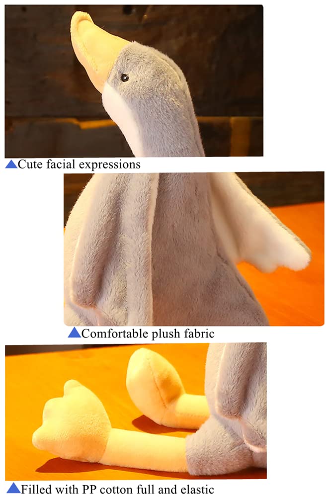 NatureMan 19.7" Swan Stuffed Animal, Cute Soft Goose Toy Plushie Pillow Doll ThrowHugging Cushion Birthday Gifts - Perfect Companion for Kids, Babies, Toddlers