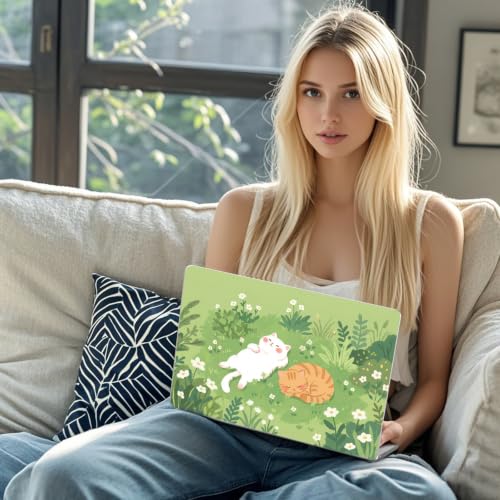 Compatible with MacBook Neo 13 inch Case 2026 Cute Cat Flower | Release Model A3404 with A18 Pro Chip | Kitten Protective Hard Shell Matte Cover for MacBook Neo 13'' - color: Cat G, size: MacBook Neo 13 inch