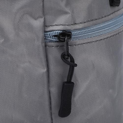 Alomejor Climbing Chalk Bag Oxford Fabric Chalk Pouch with Fleece Lining Adjustable Drawstring Zippered Pocket 19 X 12.5 X 12.5cm for Rock Climbing Gymnastics Weightlifting