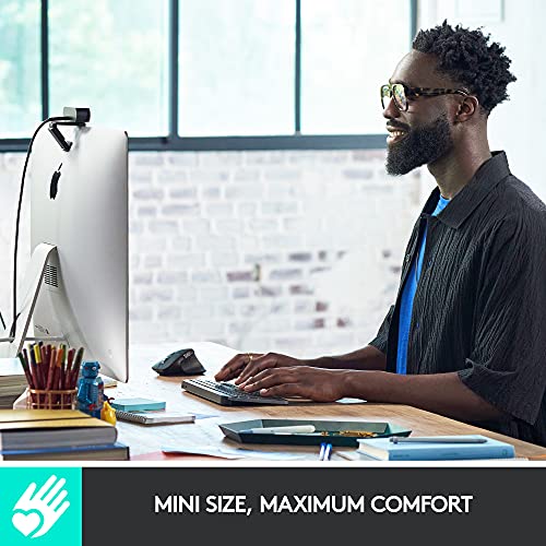 Logitech MX Keys Mini Minimalist Wireless Illuminated Keyboard - Pale Gray | Minimalist, illuminated, compact, backlit, USB-C, compatible with iOS, Windows, Linux, Android, metal build - color: Pale Grey, style: MX Keys Mini