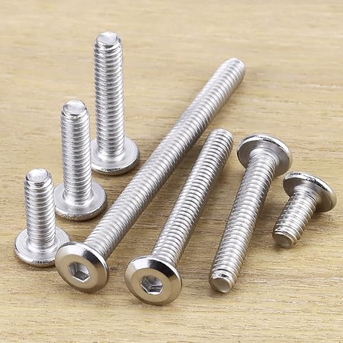 1/4-20 x 5/8" Hex Socket Head Cap Screws, 304 Stainless Steel 18-8, Chamfered Countersunk Machine Screws for Furniture, Binding, Machinery, Automotive, DIY Projects, 25 PCS - size: 1/4-20 x 5/8"