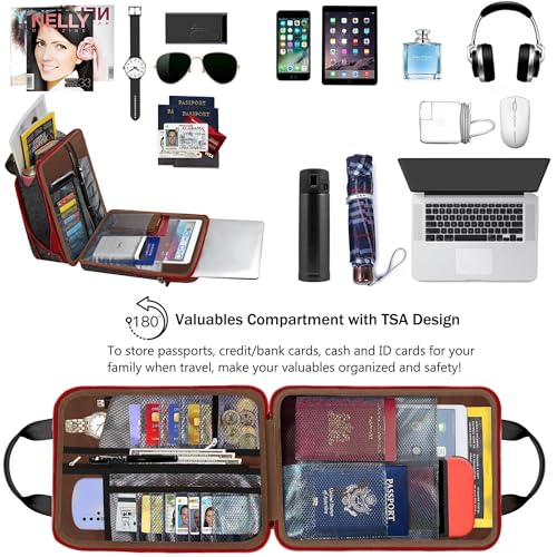 Laptop Shoulder Bag 12.3-13 inch Case Sleeve, Expandable Handbag with Valuables Compartment Compatible with MacBook Air/Pro/Neo 13", iPad 12.9"/13"/11", Shockproof,Black-Wine edge - color: Black-wine Edge