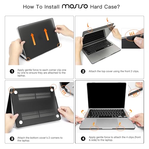 MOSISO Compatible with MacBook Air 13 inch Case M5 2026 M4 M3 M2 2025-2022 | A3449 A3240 A3113 A2681, Hard Shell&Keyboard Cover&Screen Film&Pouch for MacBook Air 13.6 inch Case, Air Blue - color: Air Blue