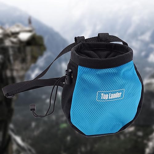 Rock Climbing Chalk Bag Outdoor Bouldering Magnesia Pouch Drawstring Closure Nonslip Magnesia Powder Hiking and Camping Accessories Portable Chalk Bucket
