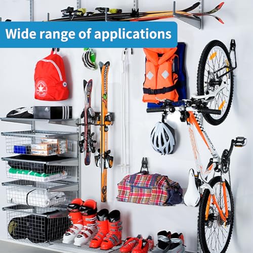 GeeWatom Garage Storage Utility Hooks，Garage Garden Tool Organizer，Steel Wall Mount Hooks, Garden Small U Hooks (6 Pack-Black) - color: 6 Pack-Black