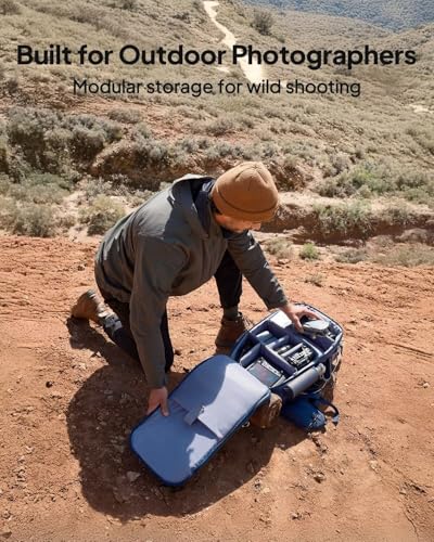 BLUETTI Solar Generator Handsfree 1 with 100W 268Wh Portable Power Station | 300W AC Outlet, Solar Generator with a 42L Backpack, All in One Solar Power System for Hiking, Photography, Travel - style: BLUETTI Handsfree1+100W Solar Panel