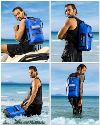 Dry Bag Backpack - color: Blue, size: 40L