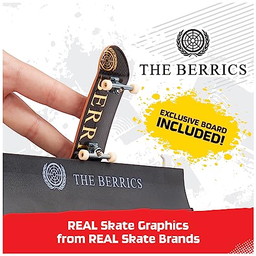 TECH DECK The Berrics X-Connect Park Creator Customizable Ramp Set | Foldable 30" Transforming Park, Berrics Pro Fingerboard, Portable Mini Skatepark, Toy Skateboard GIfts for Kids Ages 6+
