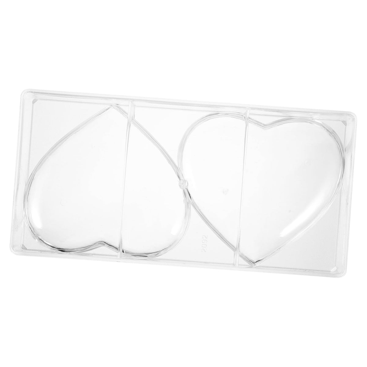 NOLITOY 1pc Heart Shape Chocolate Mould Transparent Plastic Mould for Easy Demoulding for Valentine Day Treats and Romantic Desserts