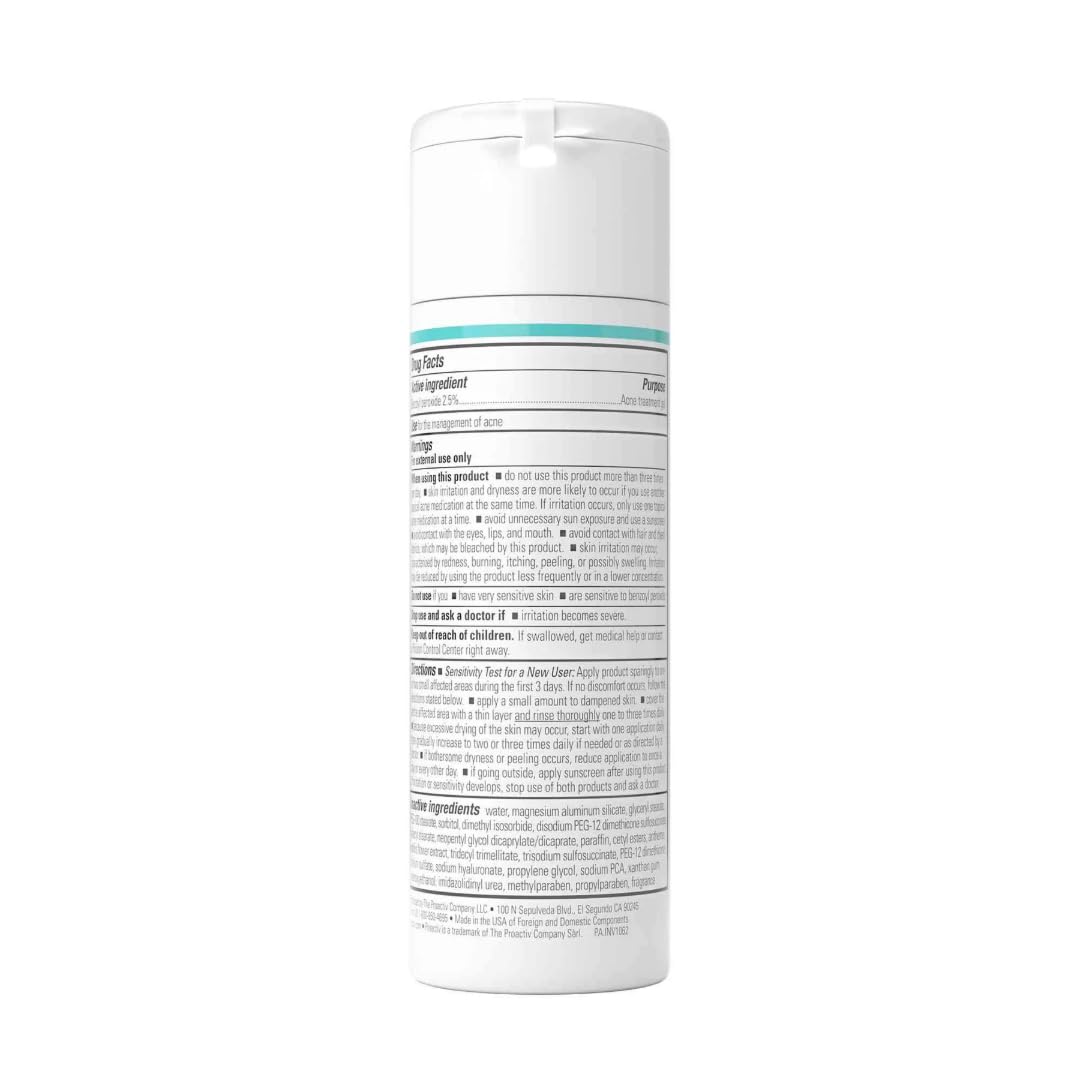 Proactiv Acne Cleanser - Benzoyl Peroxide Face Wash and Acne Treatment - Daily Facial Cleanser and Hyularonic Acid Moisturizer with Exfoliating Beads - 90 Day Supply, 6 Fl Oz