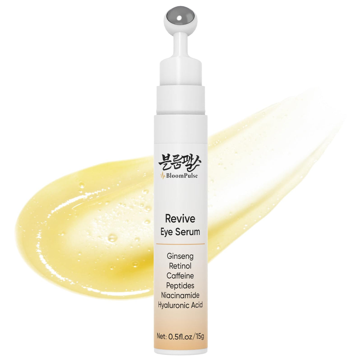 Under Eye Cream with Retinol Caffeine Ginseng Revive Eye Serum 0.5 Fl Oz