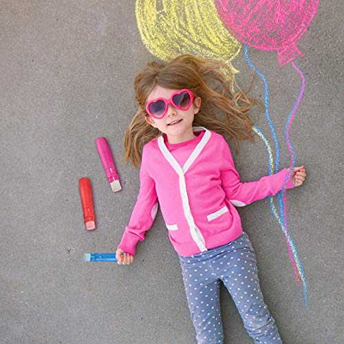 Outus 5 Pieces Sidewalk Chalk Holders Railroad Chalk Holder Jumbo Plastic Adjustable Clip for Kids Teachers Students Back to School Office Classroom (Bright Colors)