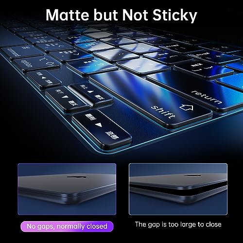 Soonjet for MacBook Air 15 inch Case, M5 M4 M3 M2 2026-2023 Keyboard Cover | Invisible Armor, Clear Matte, Anti Crack & Fingerprint & Scratch, Ultra Thin & Light, Protective Hard Shell, Close Seamlessly - color: Frost Clear