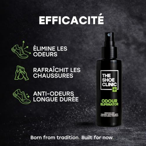 Shoe Deodorizer Spray | Odor Eliminator forShoes, Work Boots, Gym, Sports & More Footwear | Smell Neutraliser & Remover | 125ml / 4.2 oz Freshener