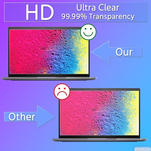 Tempered Glass Screen Protector for HP Laptop 17.3" HP Pavilion/HP Envy x360/Probook/EliteBook/OMEN, HP 17t 17z 17-by 17-ca 17-cn 17-cp 17t-ch 17t-cr 17-cb 17-ck, 9H Hardness, Bubble Free, HD Clear - size: 17.3 inch 16:9