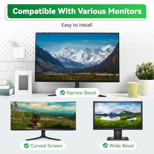 [2 Pack] Magnetic Hanging 24 Inch Computer Anti Blue Light Screen Protector for 16:9 Aspect Ratio Widescreen Monitor, Eye Protection Anti-Glare Light LED PC Screen Protector, Removable 24 in Protective Film - size: 24 inch