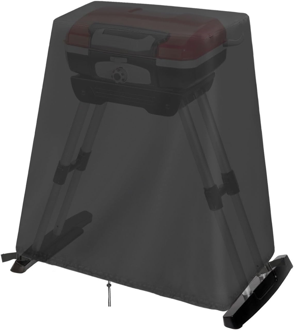 Outdoor Grill Stand Compatible for Cuisinart CGG-180, Petit Gourmet Portable Gas Grill - VersaStand Cover, Waterproof, Drawstring Design - 30 x 20 x 29 Inch