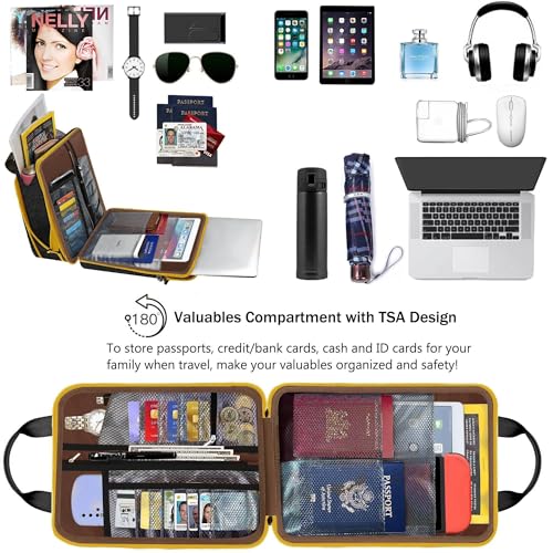 Laptop Shoulder Bag 12.3-13 inch Case Sleeve, Expandable Handbag with Valuables Compartment Compatible with MacBook Air/Pro/Neo 13", iPad 12.9"/13"/11", Shockproof,Black-Yellow edge - color: Black-yellow Edge