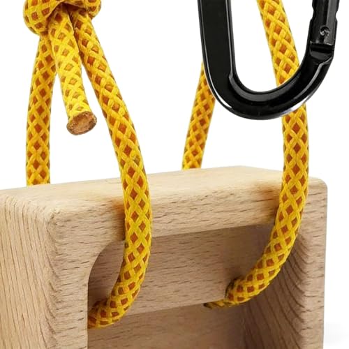Climbing Hangboard 1 Pair Wooden Fingerboard Trainer | Fingerboard Climbing for Climbers Tree Hand Playground Enhances Grip Strength Indoor Outdoor Doorway