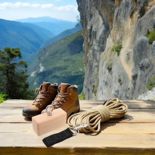 Kisangel Wooden Grip Strength Trainer for Forearm and Hand Strengthening for Rock Climbing Portable Hand Workout Grip with Palm Contour and Ergonomic Design and Home Gym Use