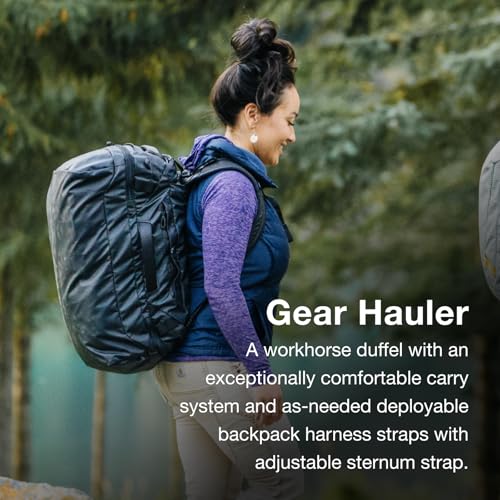 Osprey Transporter Lightweight Travel Duffel Bag - Extra Large Water Resistant Durable Gear Bag for Men and Women - color: Blue Flame/Nocturnal Blue, style: 40l
