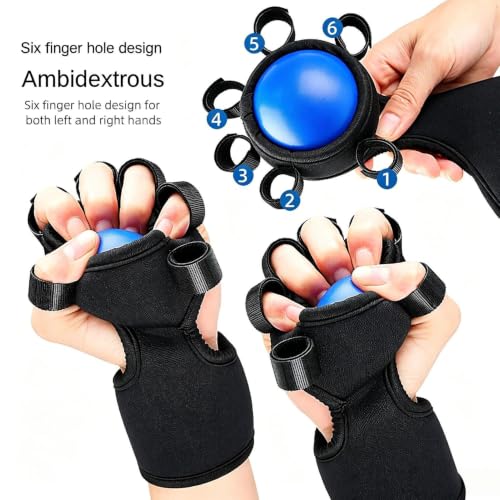 Grip Strength Ball Finger Grip Trainer Ball Tool | Hand Strengthening Gear for Weightlifting Office Rock Climbing Home Fitness Gym Outdoor Workout - color: Blue