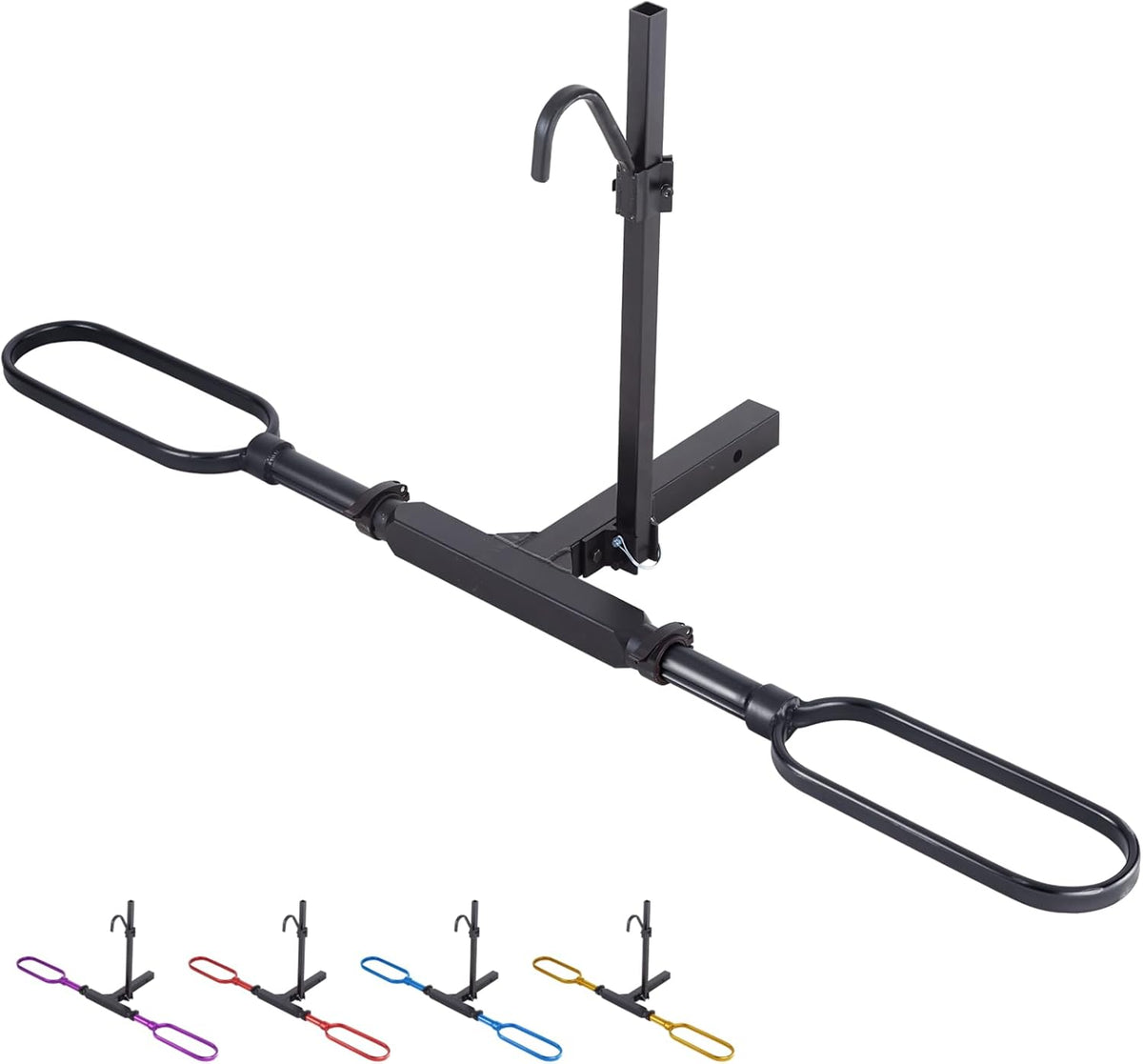 Trailer Hitch Bike Rack for Car 1 Bike, E Bike Carrier Hitch Mount, Fat-Tire Ebike Rack for Tow Hitch, Fits 2" Inch Receiver for SUV Truck Van (1 Bike - 120 Lbs Cap - Black)